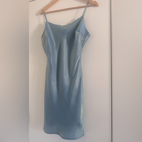 Lovely Day Light Blue Slip Dress - Picture 1 of 10
